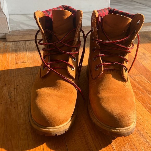 Timberland Women’s Plaid Boots Size‎ 7 - Picture 3 of 7